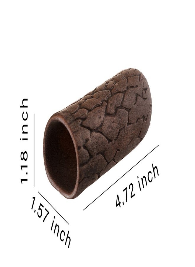 Plecoceramics مجموعة ديكورات حوض السمك من Plecoceramics، كهف تربية سمك البليكو، حجم صغير (4 قطع) - Image 3